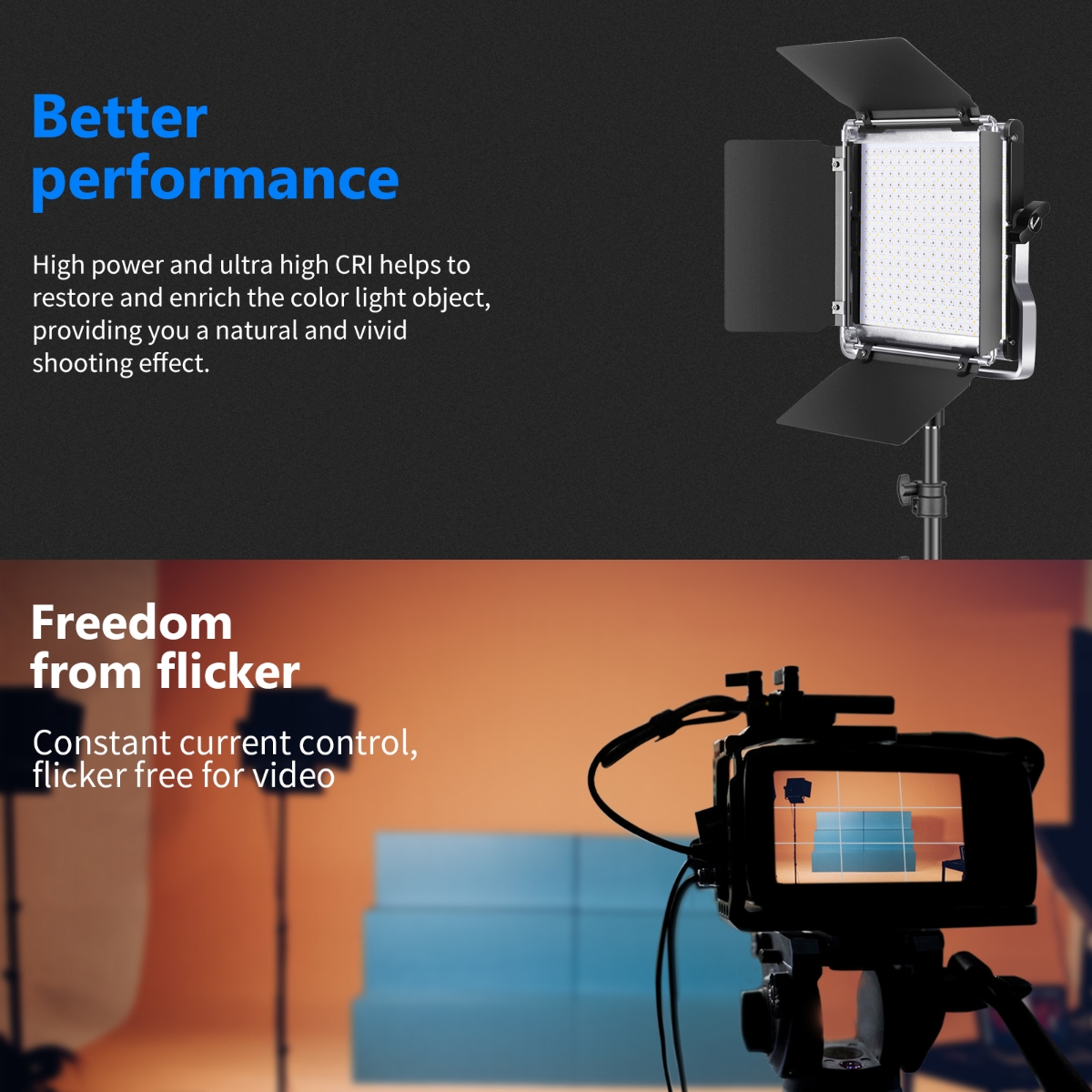 Neewer 660PRO RGB LEDビデオライト 撮影用照明-
