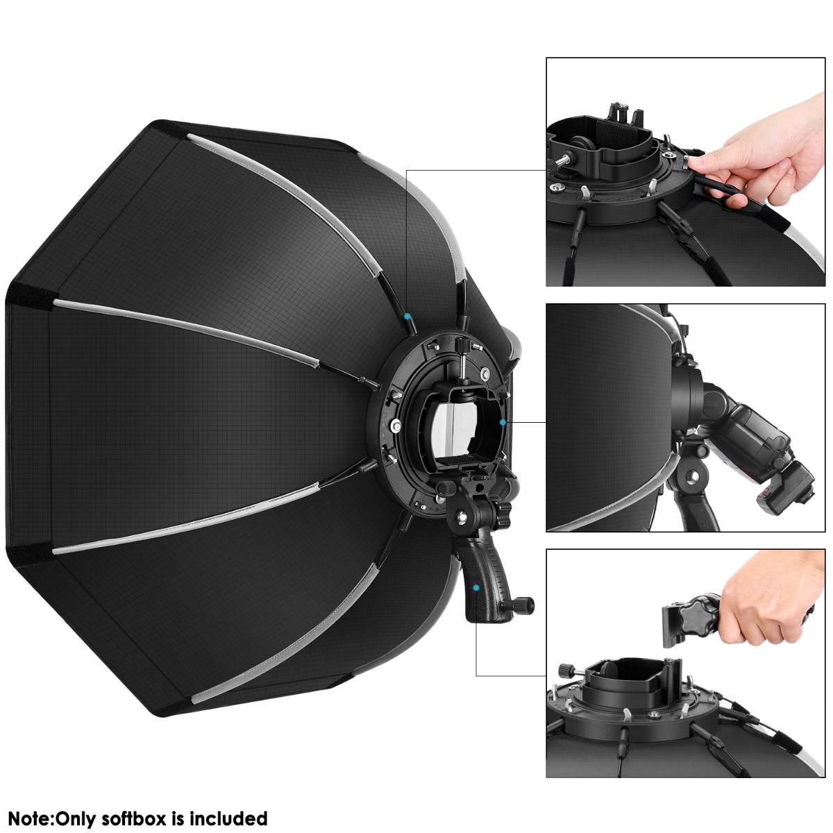 NEEWER 65cm 八角形ソフトボックス