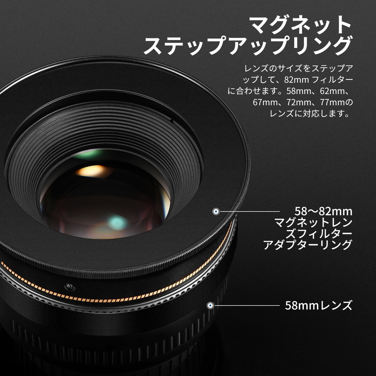Kenko ステップアップリング 49mm-82mm - デジタルカメラ