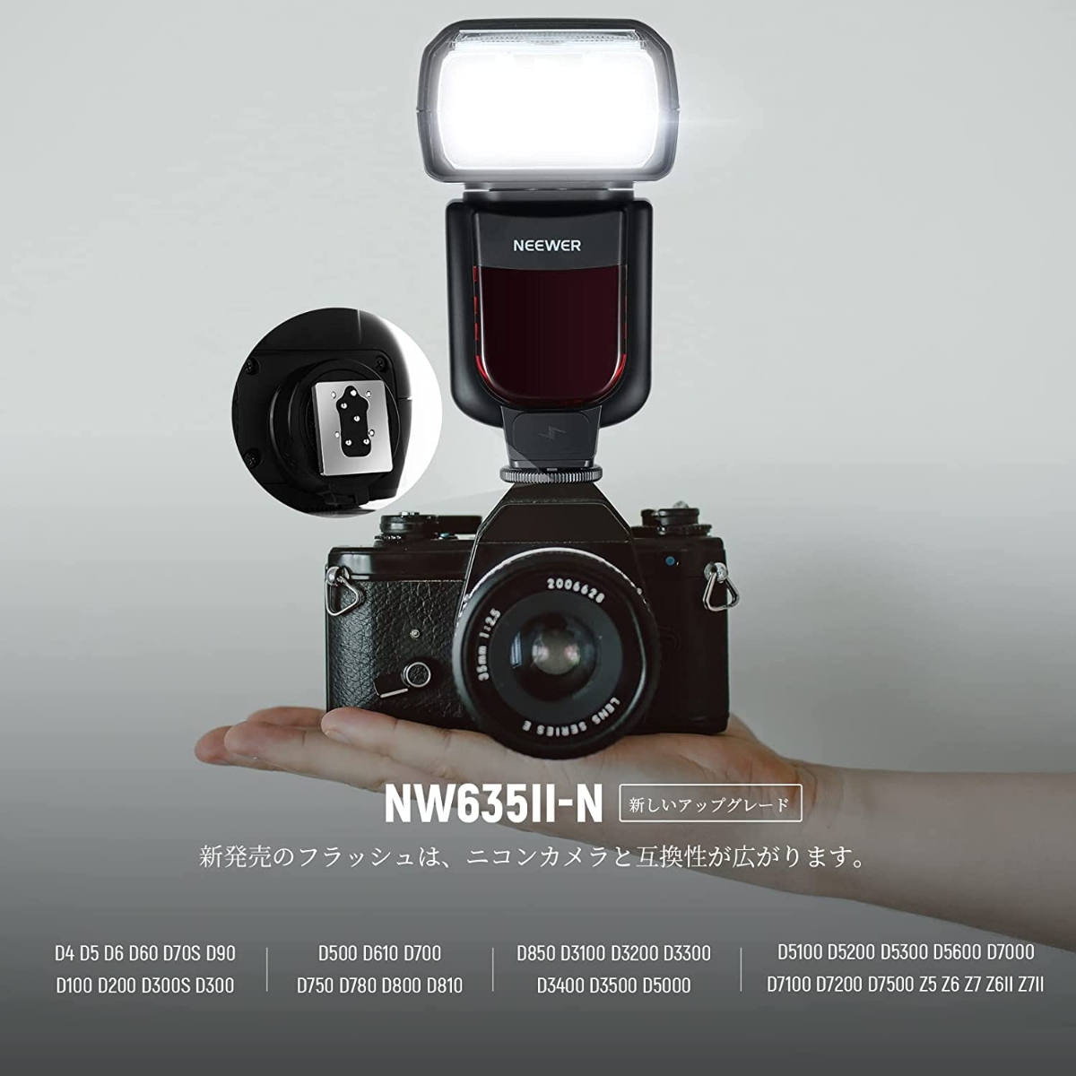 NEEWER 新版 NW635II-N TTLカメラフラッシュスピードライト Nikon対応