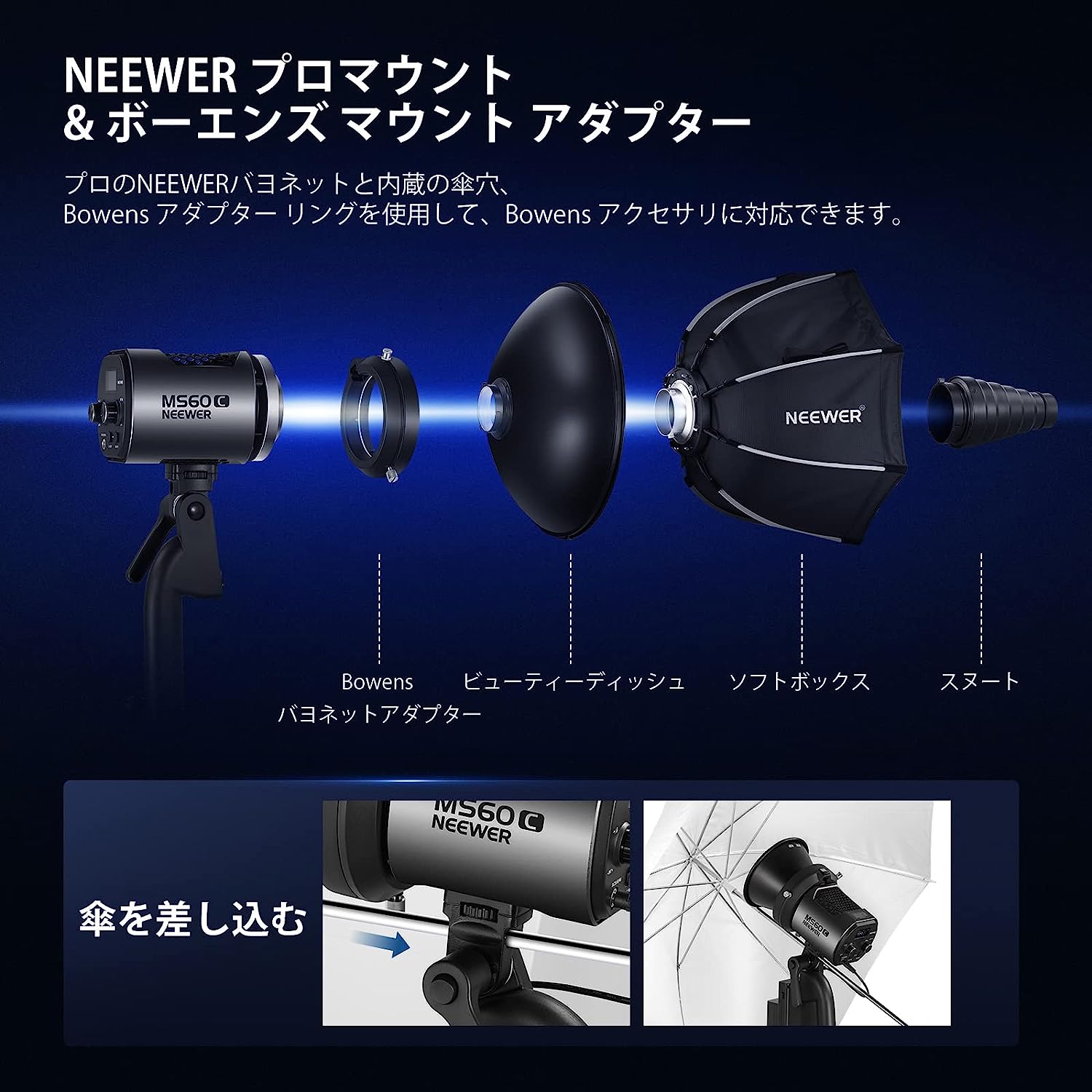 Neewer | You Create, We Illuminate. . NEEWER MS60C 65W RGBWW LED ...