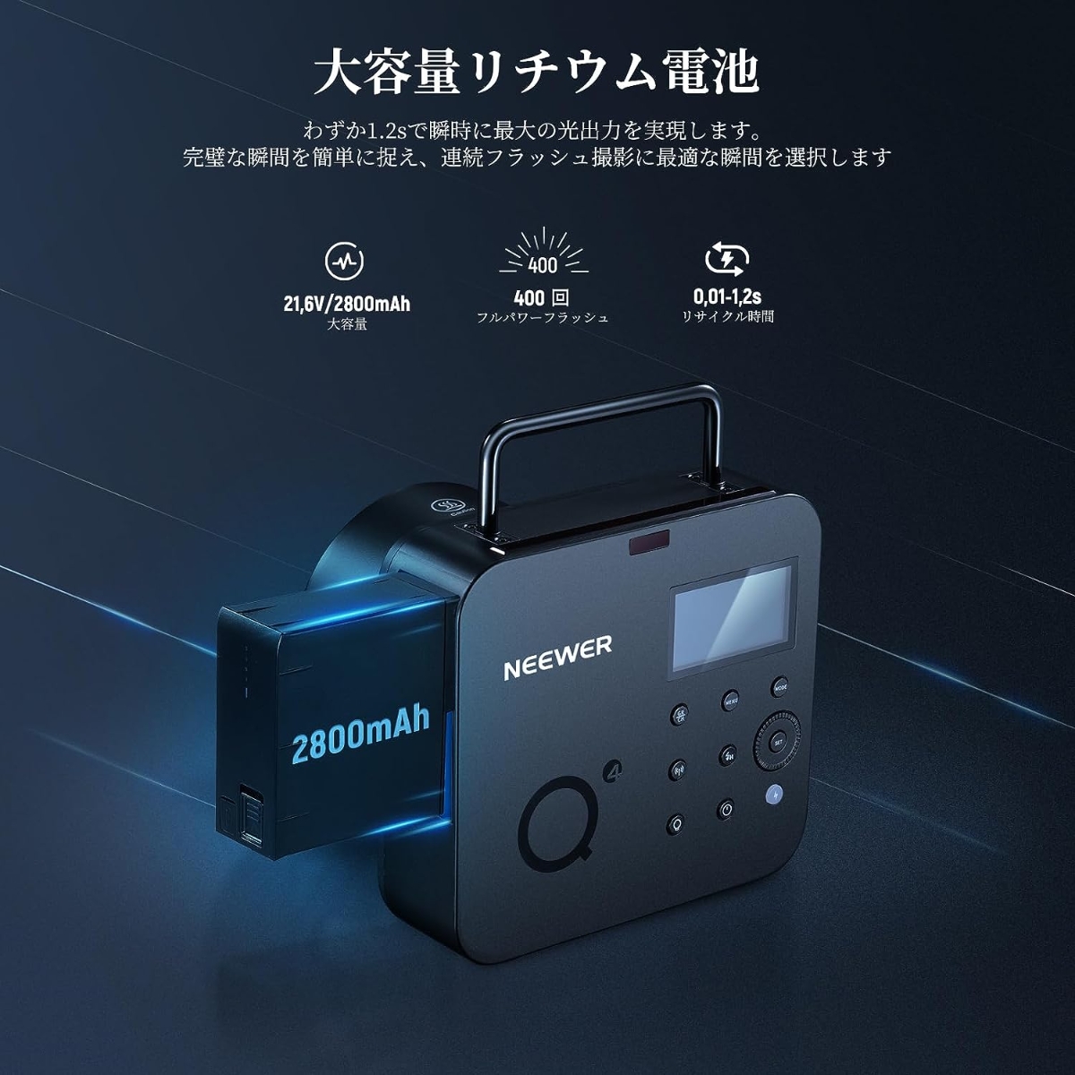 Neewer | You Create, We Illuminate. . NEEWER Q4 400Ws 2.4G TTL フラッシュ