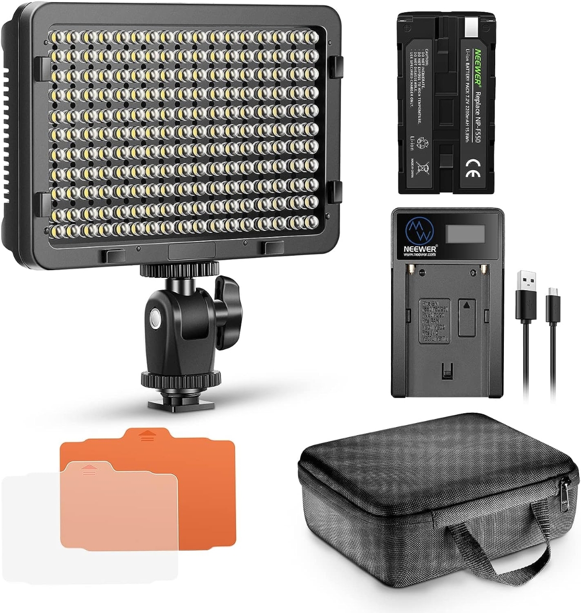 Neewer LED ビデオライティングキット 撮影キット 撮影照明-